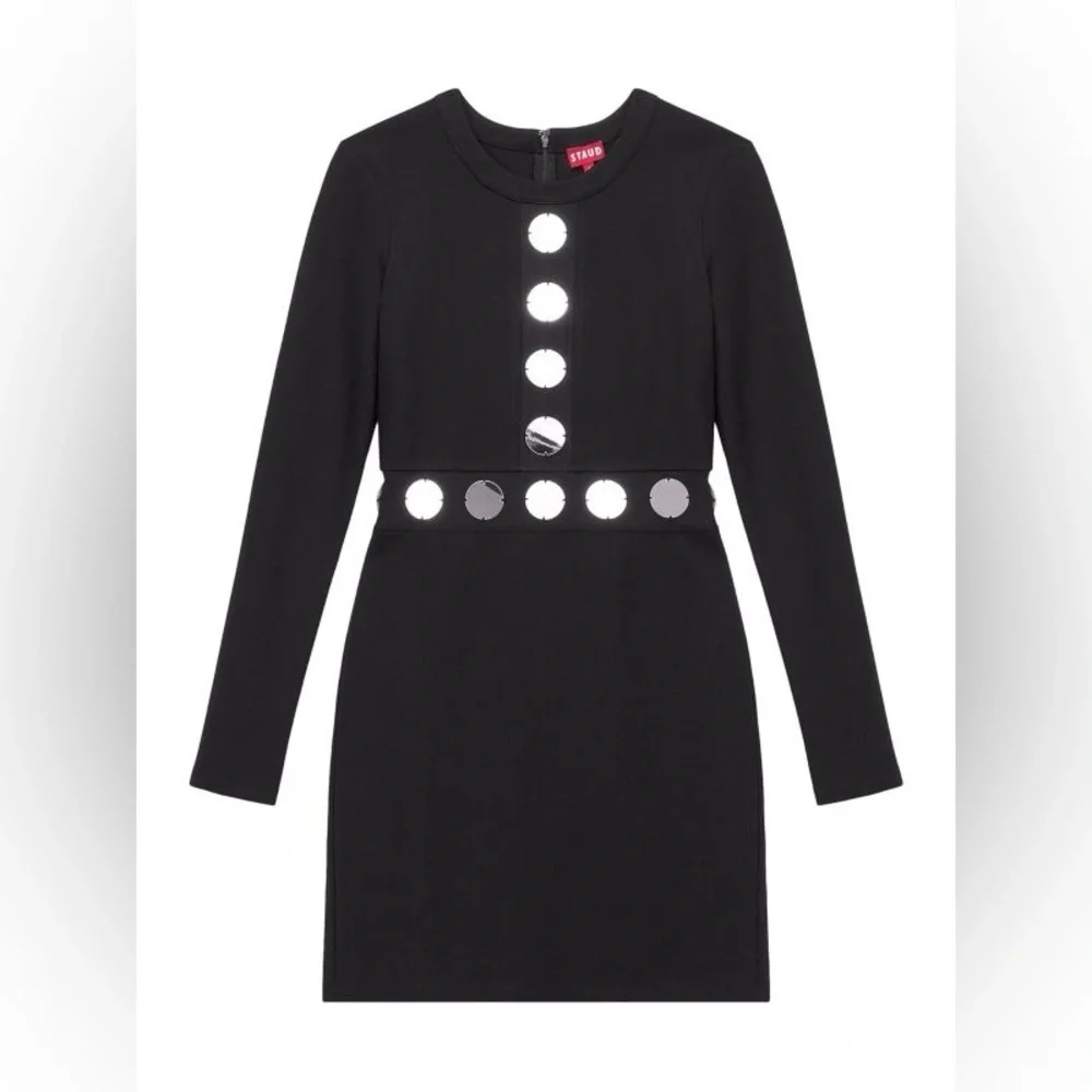 New NWT STAUD Asher Minidress Black - Picture 2 of 4